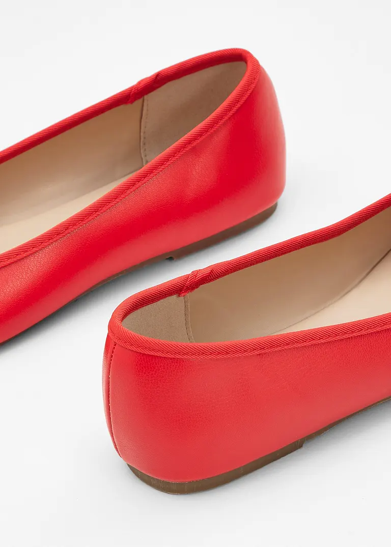 bonprix Niedliche Ballerina mit Schleife - rot - Damen Flash Sale