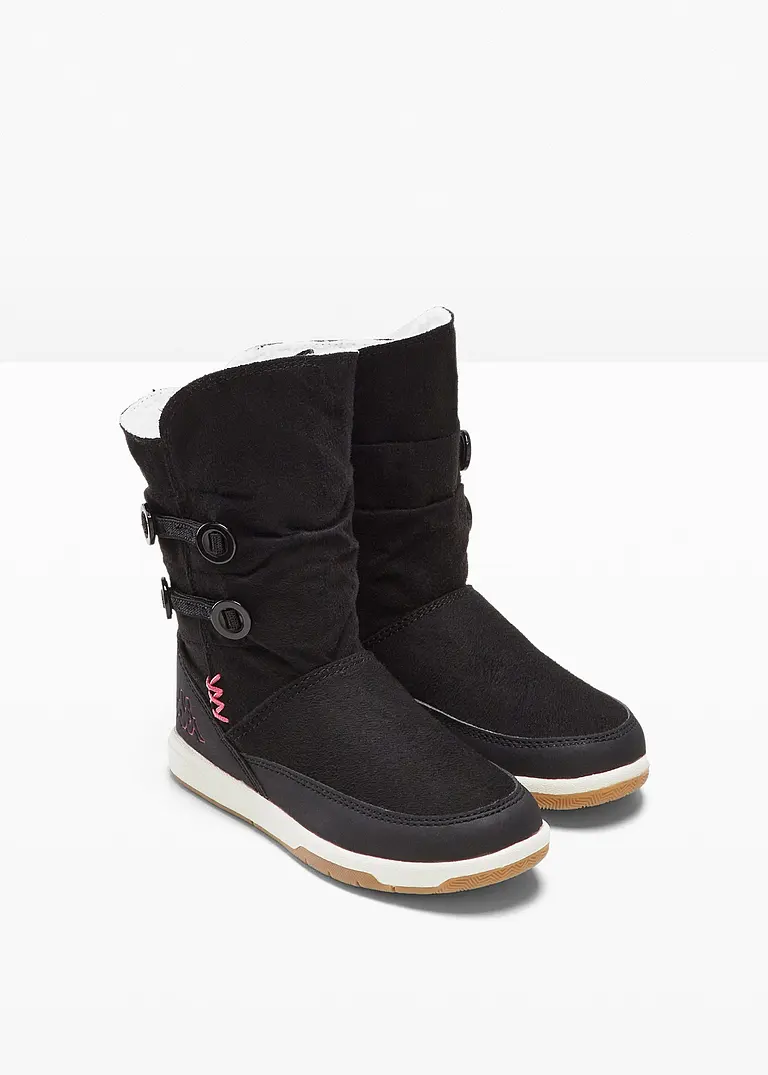 bonprix Niedlicher Winter Boot von Kappa mit schönen Details - schwarz Jubiläumsangebot