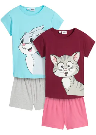 bonprix Tolles Mädchen Shorty Set (4er Pack) mit schönem Druck Neueste Mode