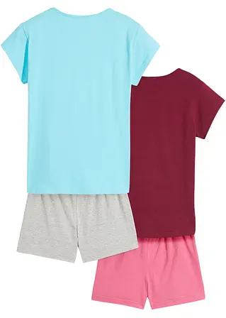 bonprix Tolles Mädchen Shorty Set (4er Pack) mit schönem Druck Neueste Mode