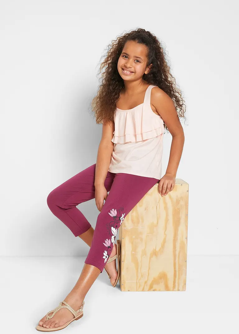 bonprix Schöne Mädchen Leggings mit dekorativem Druck - Kinder Saisonale Angebote