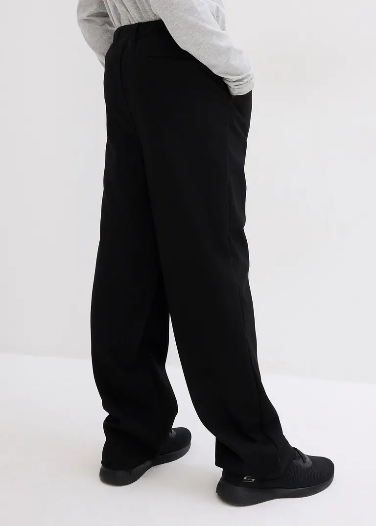 bonprix Schicke Chinohose im Anzuglook für Jungen - schwarz Vierteljährliche Förderung