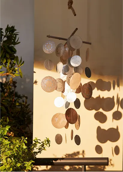bonprix Wunderschönes Capiz-Windspiel - braun - Wohnen & Garten Online