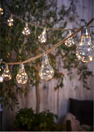 bonprix Stimmungsvolle Dekoration - LED-Solar-Lichterkette mit 10 Glühbirnen Verkauf