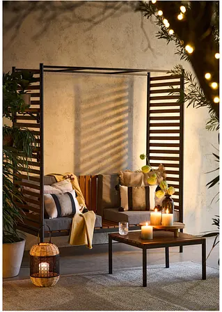 bonprix Stilvolles Windlicht mit Glaseinsatz – für gemütliche Lichtmomente Online Shopping