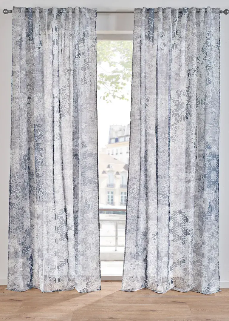 bonprix Modischer Fensterschmuck - grau Multifunktionsband Neuheiten