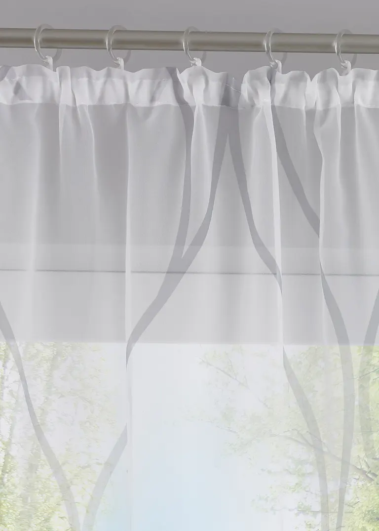 bonprix Transparenter Gardinenschal mit modernem Druck VIP-Rabatte