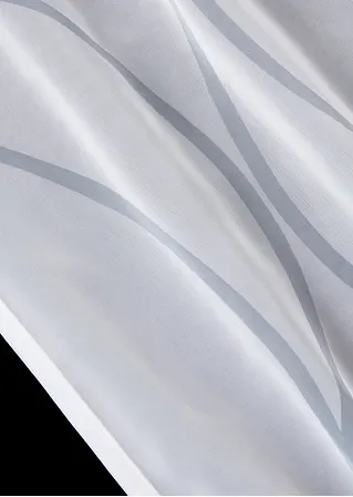 bonprix Transparenter Gardinenschal mit modernem Druck - weiß Ösen Tiefpreis