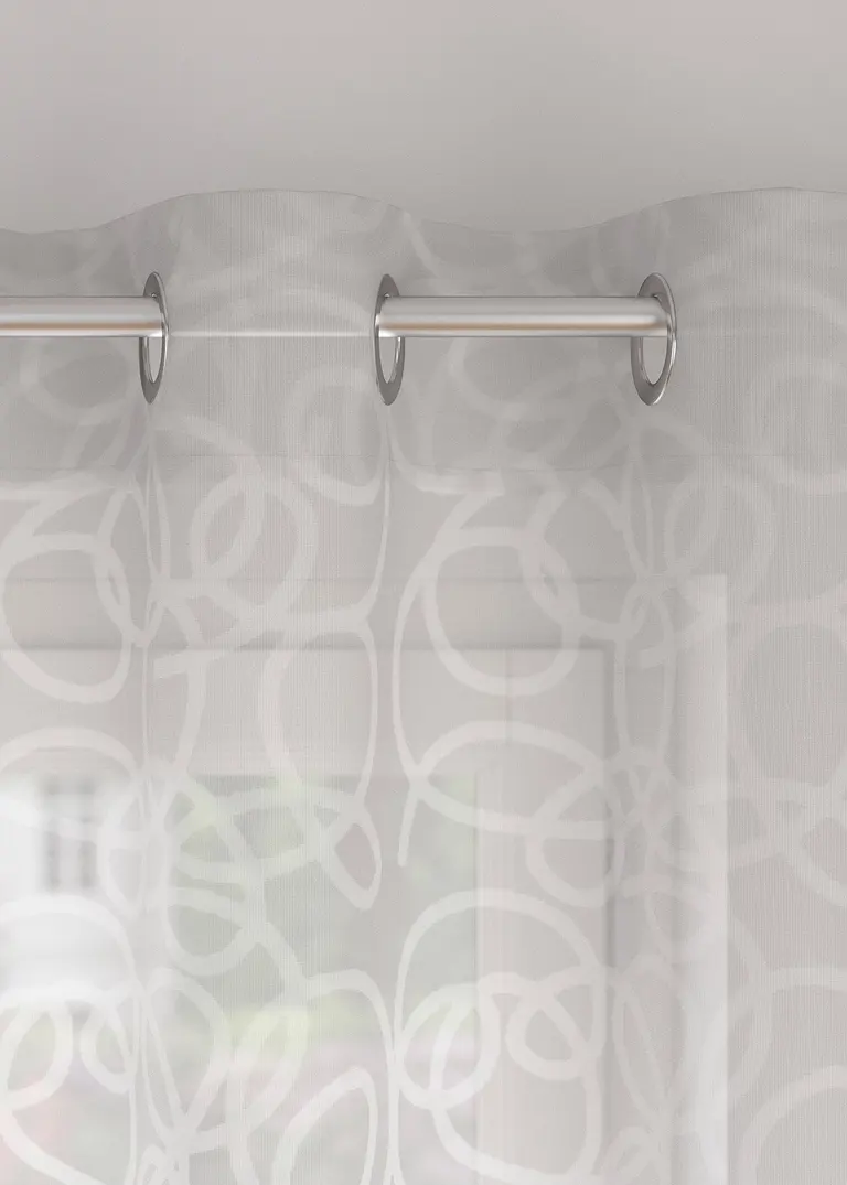bonprix Gardinenschal im topmodernen Ton-in-Ton-Design - weiß Ösen Bis zu 65% Rabatt
