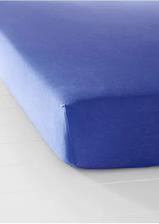bonprix Perfekte Passform: Jersey Spannbettlaken - blau