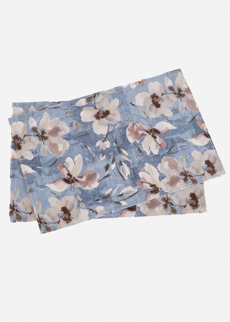 bonprix Blumige Tischdeko - blau/creme - Wohnen & Garten Online Shopping